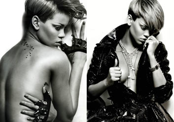 Rihanna'da soyundu