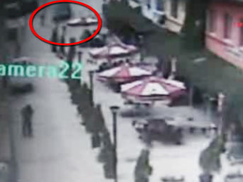 Korku dolu anlar güvenlik kamerasında