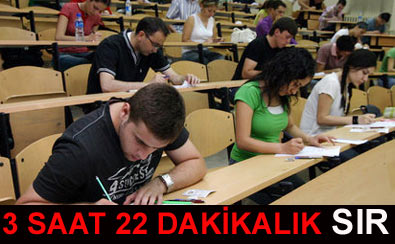 B�t�n s�rlar 3 saat 22 dakikada