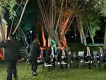 Canlı yayında kriz