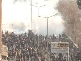 Cizre'de izinsiz gösteri
