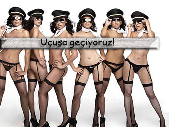Hostesler soyundu