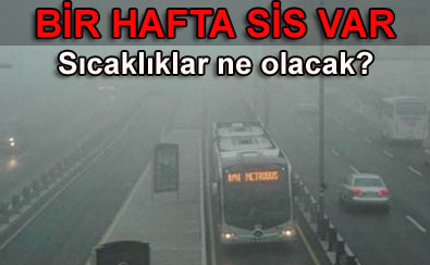 Yoğun sis felç etti!