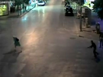 Sokakta dehşet anları